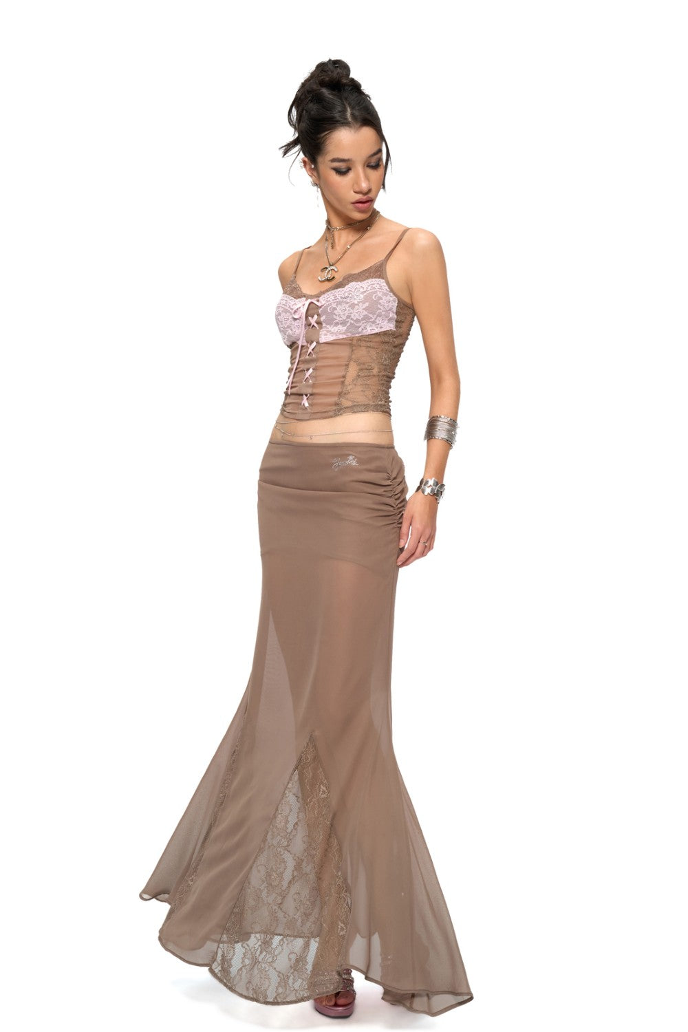 Camila Lace Fishtail Skirt