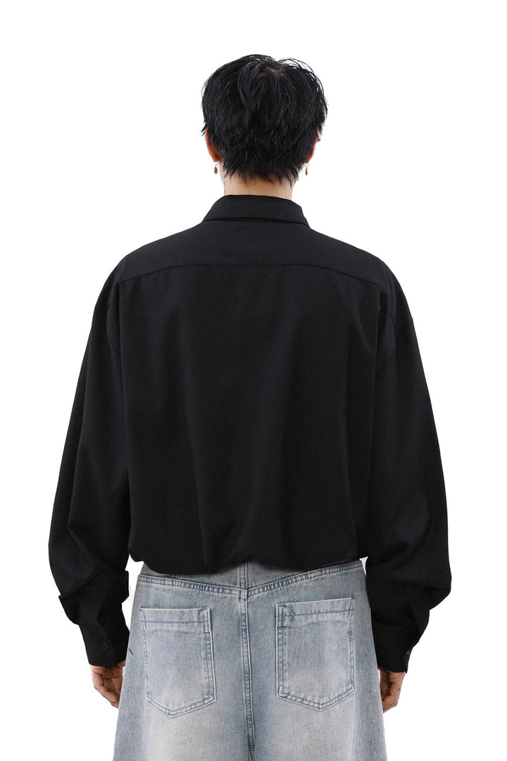 Oversized Classic Tie Shirt