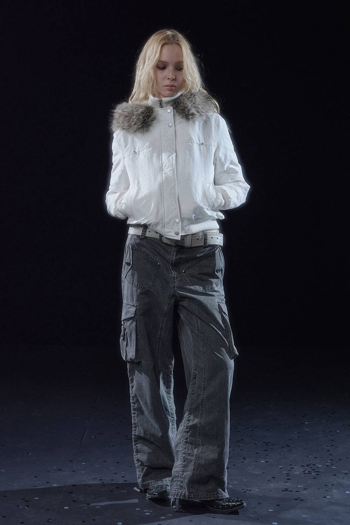 Washed Utility Cargo Pants