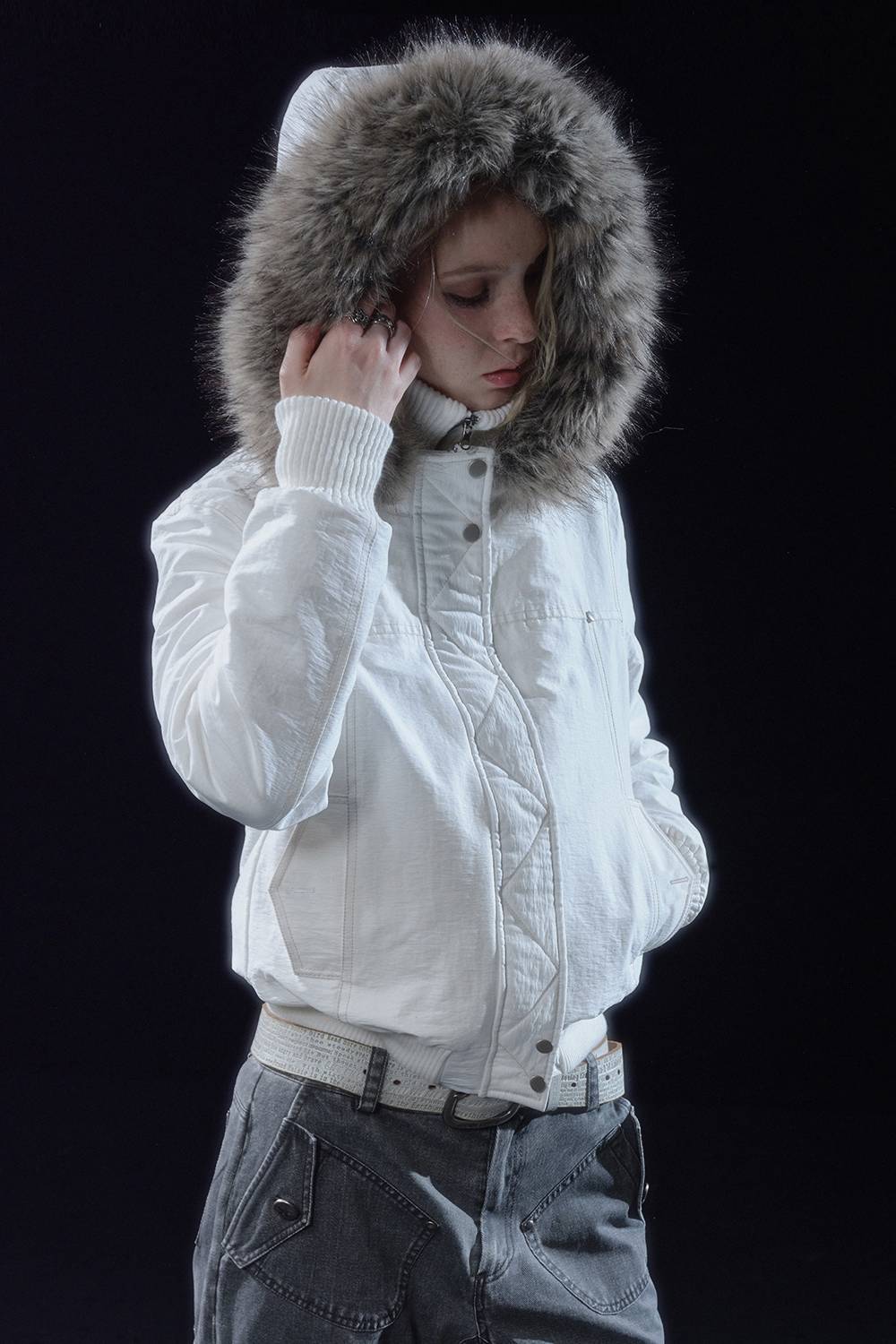 Fitted Hooded Winter Jacket