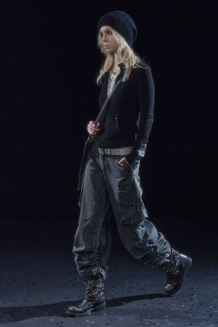 Washed Utility Cargo Pants