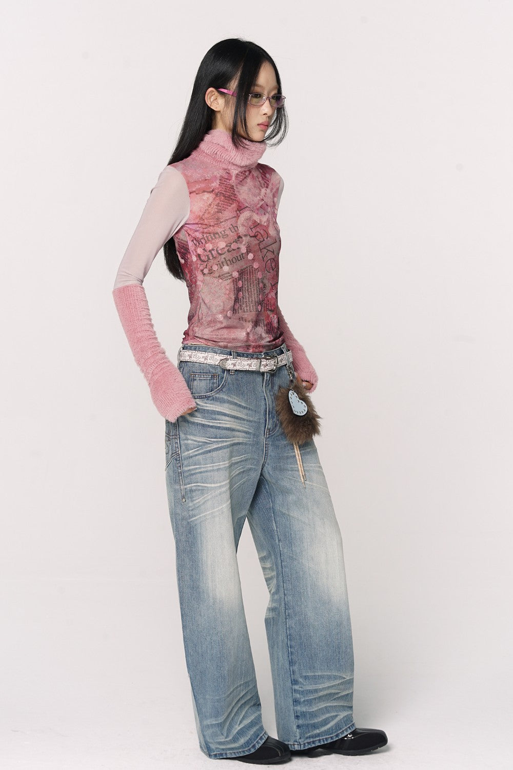 Livi Floral Turtleneck Top