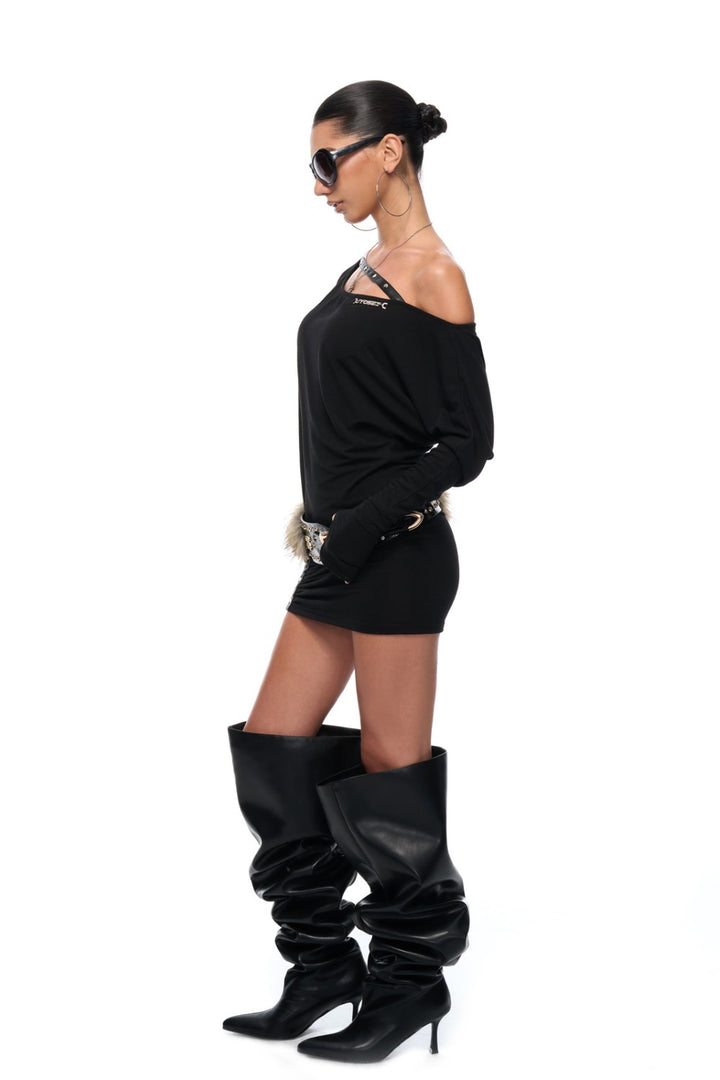 Midnight Curve Mini Dress