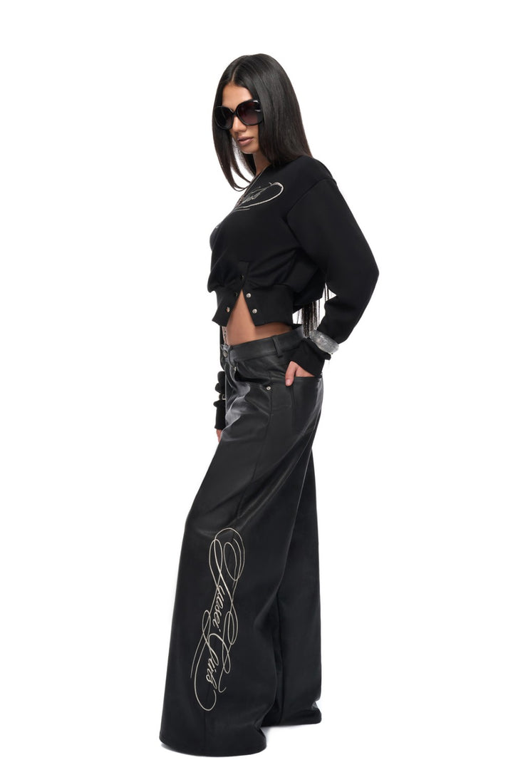 Silvercore Line Leather Pants