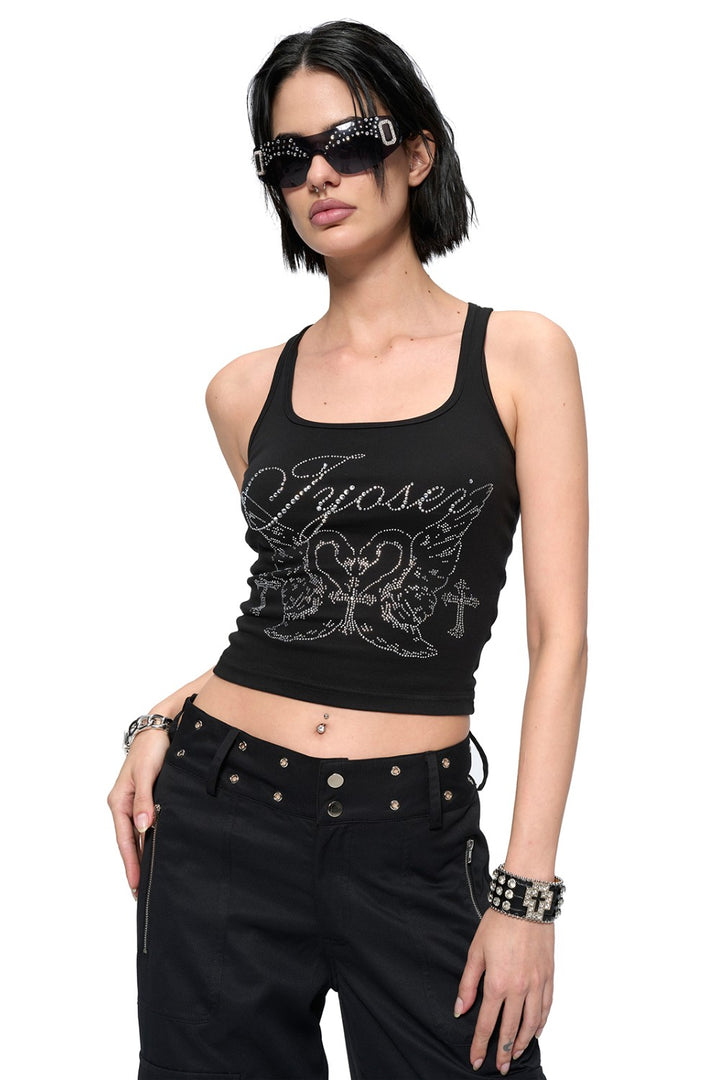 Crystal Swan Tank Top
