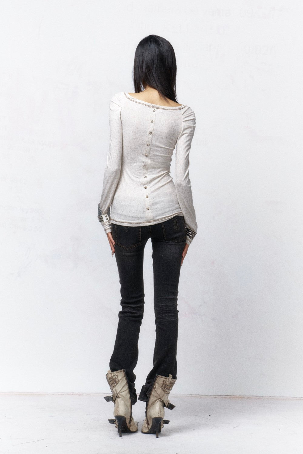 Retro Portrait Button Shirt