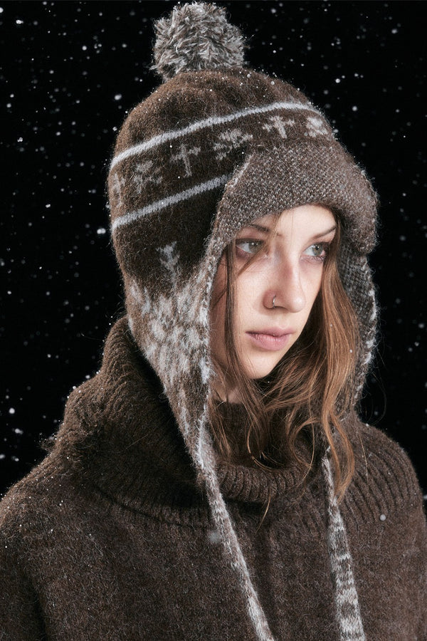 Snowflake Earflap Beanie