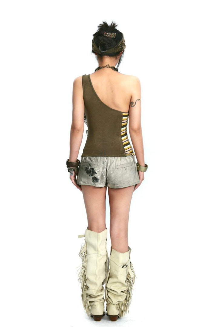 One-Shoulder Ruffle Top