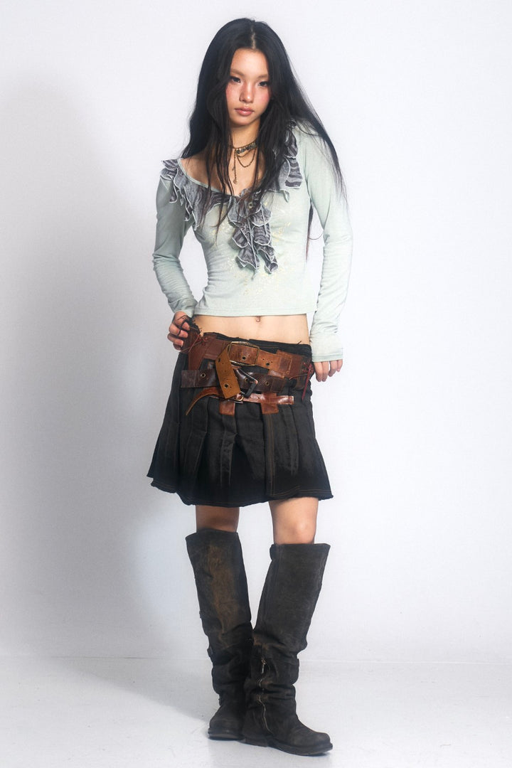 Ivy Ruffle Chainlink Shirt