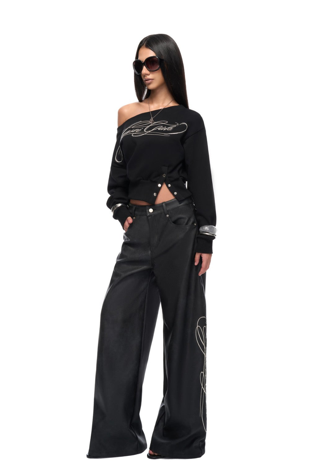 Silvercore Line Leather Pants