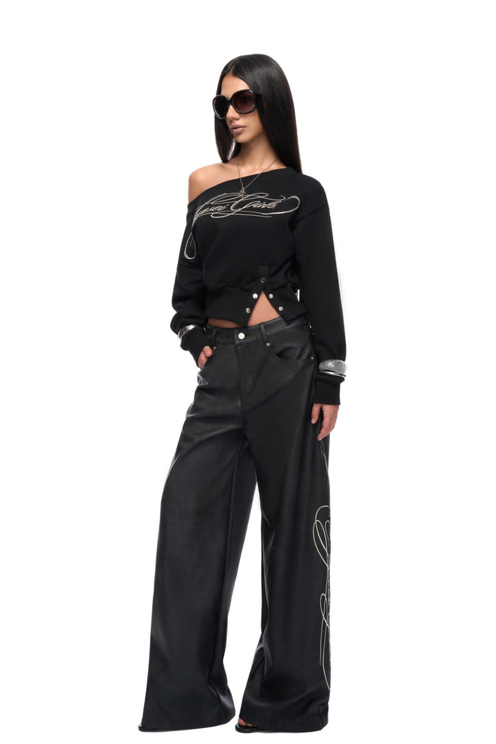 Silvercore Line Leather Pants