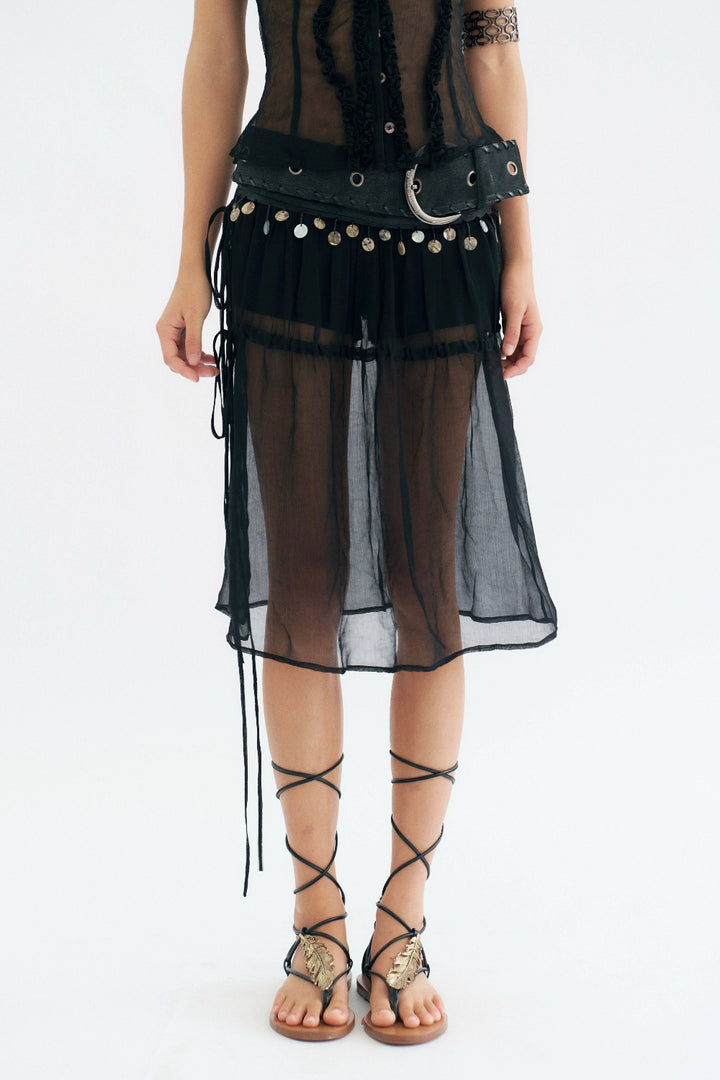 Mesh Convertible Skirt