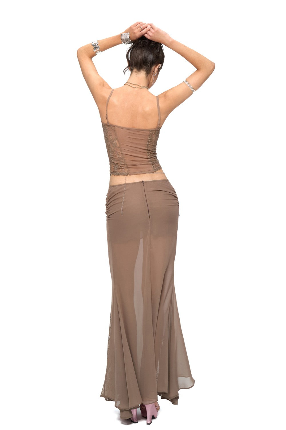 Camila Lace Fishtail Skirt