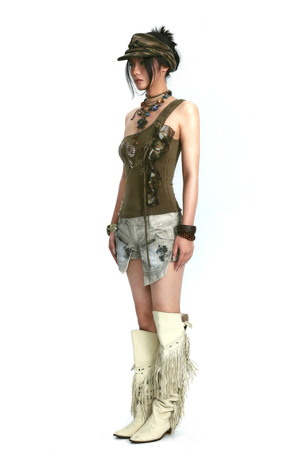 One-Shoulder Ruffle Top