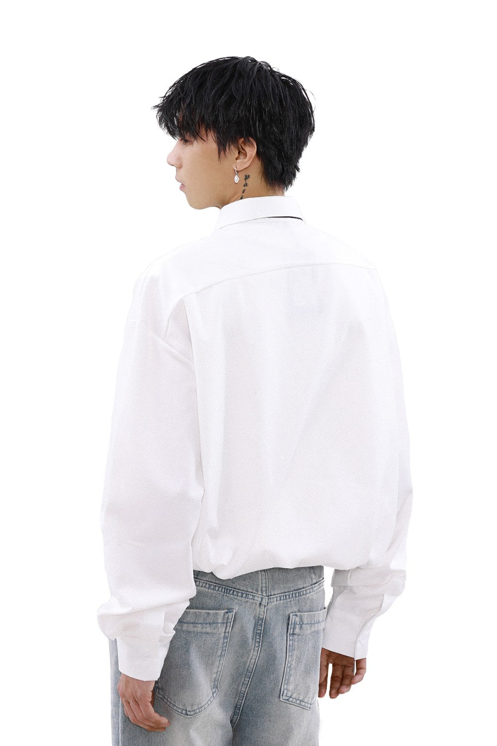 Oversized Classic Tie Shirt