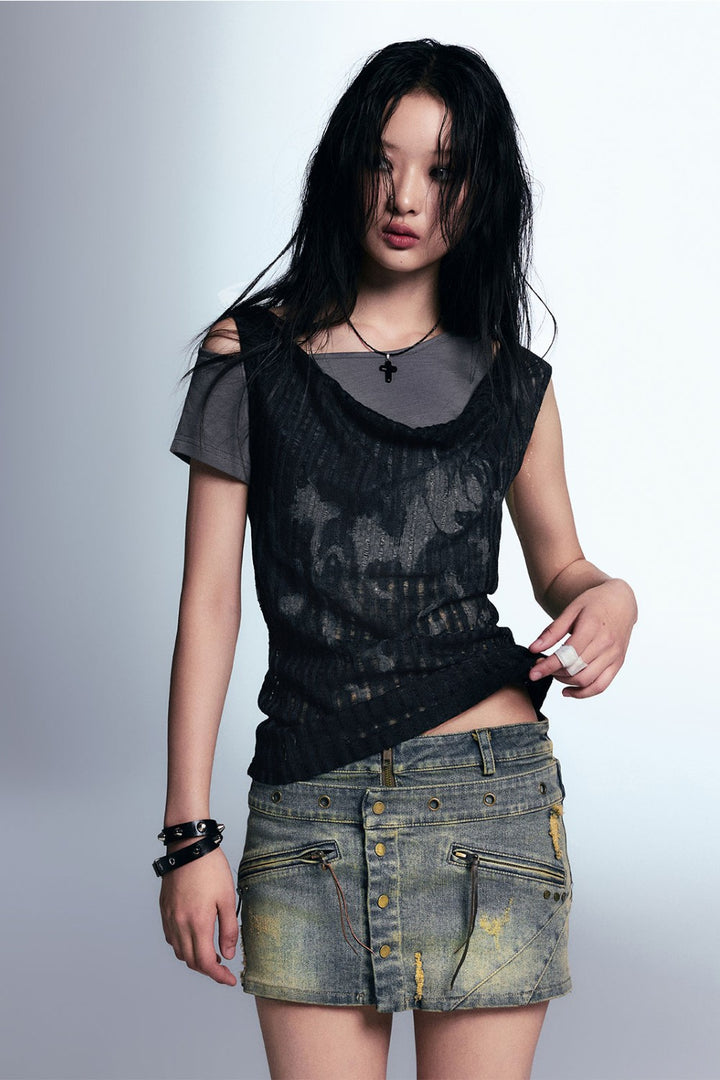 Layered Mesh T-Shirt