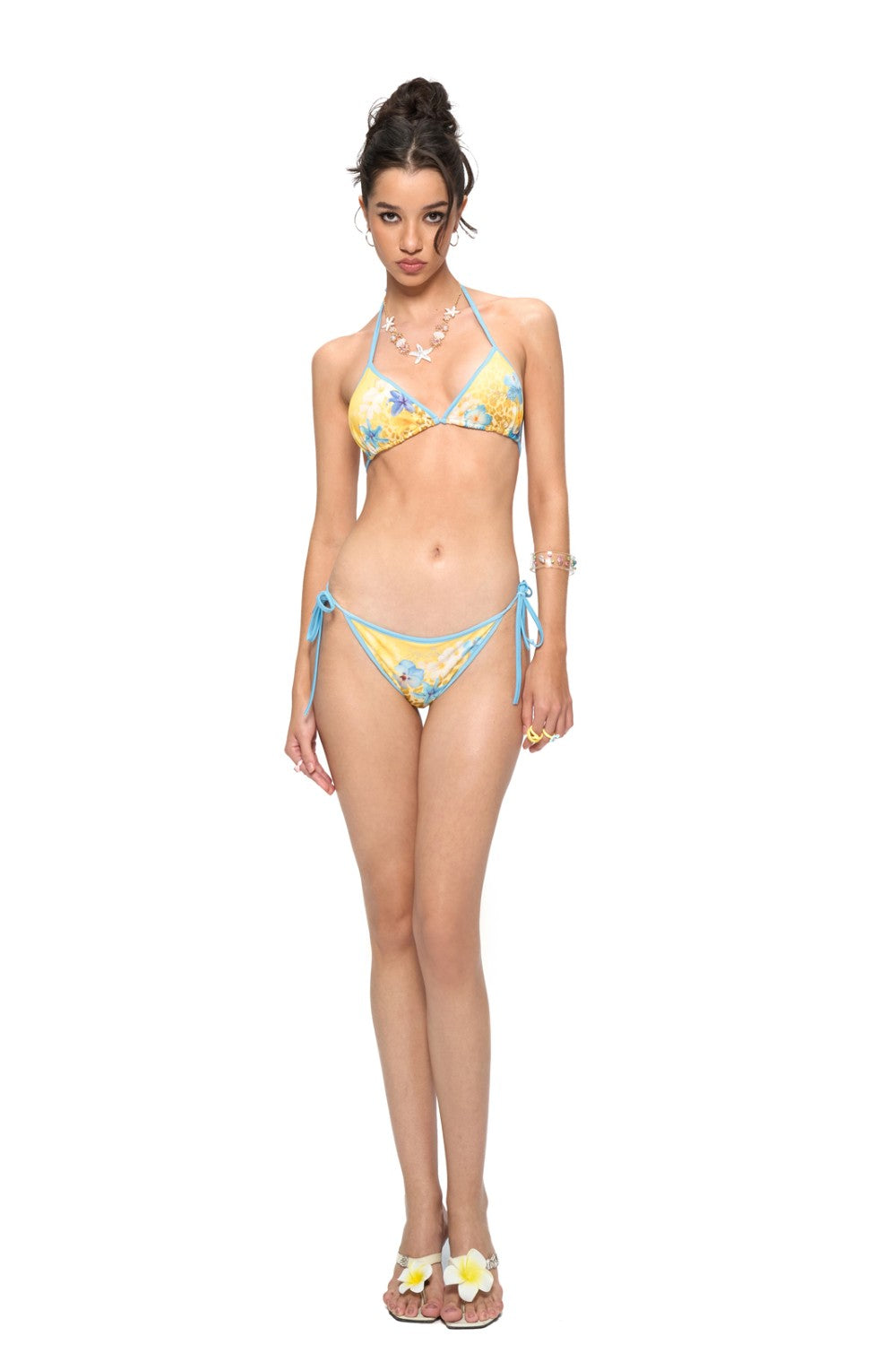 Leopard Floral Bikini Set