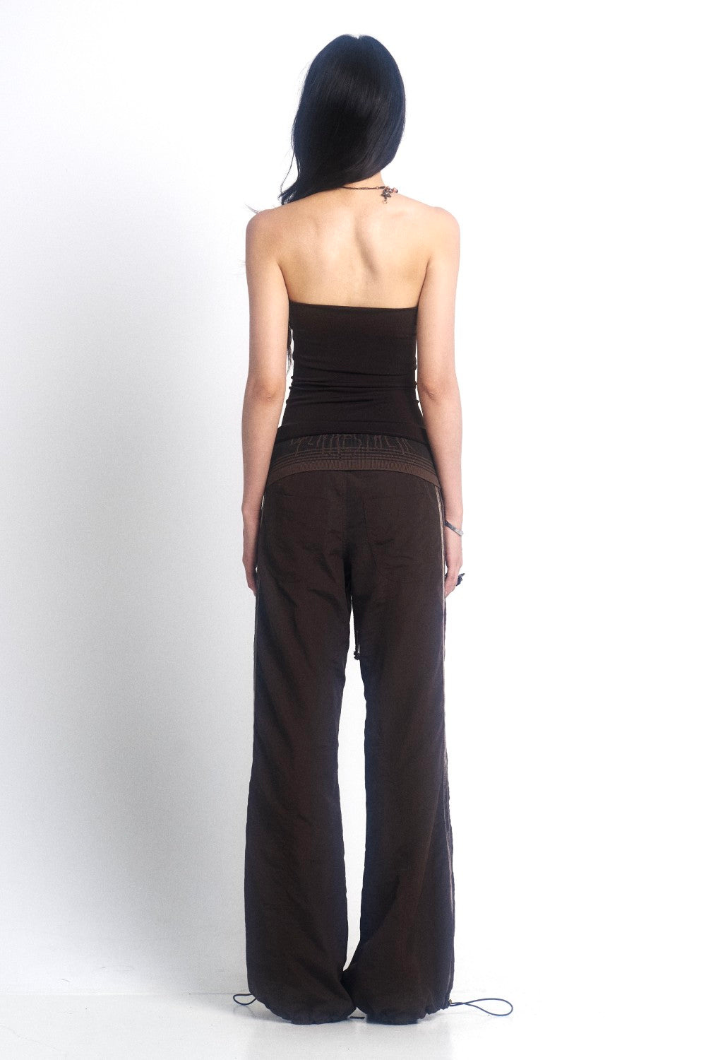 Fold-Over Striped Sweatpants