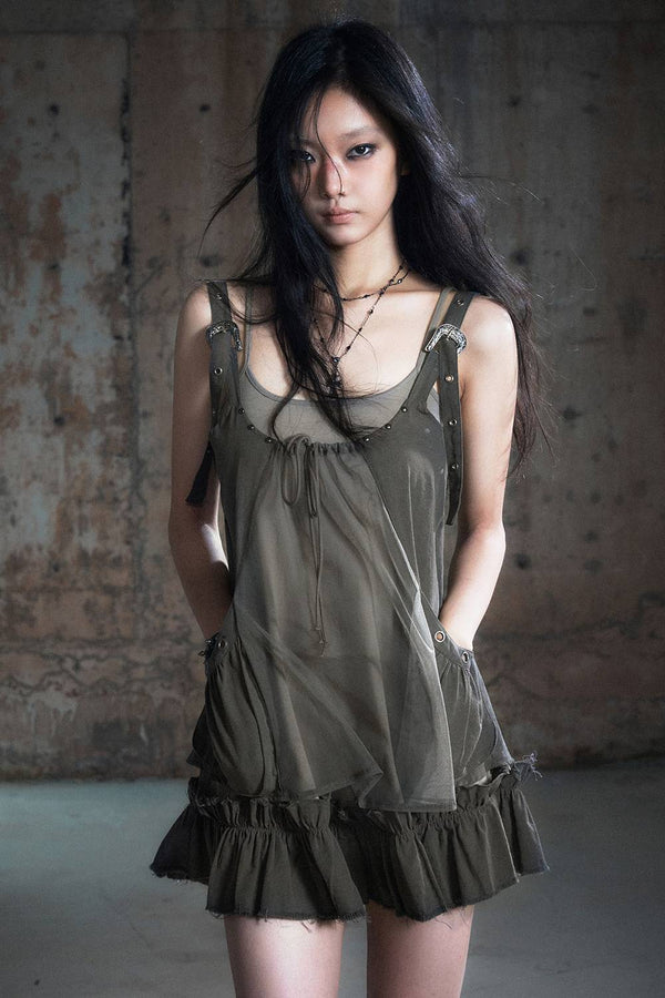 Strap Mini Dress