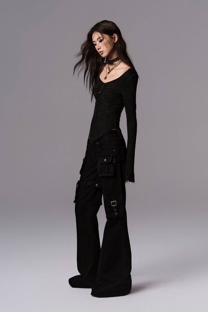 Rivet Strap Utility Trousers