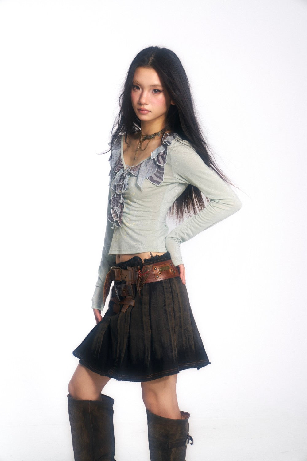 Ivy Ruffle Chainlink Shirt