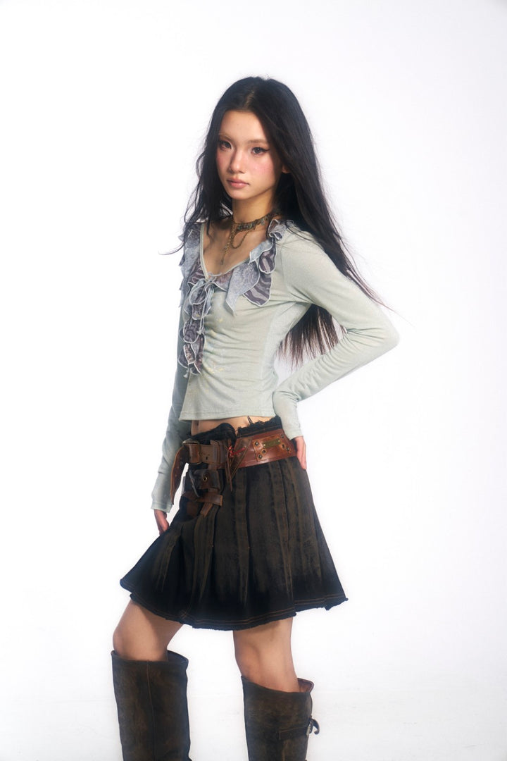 Ivy Ruffle Chainlink Shirt