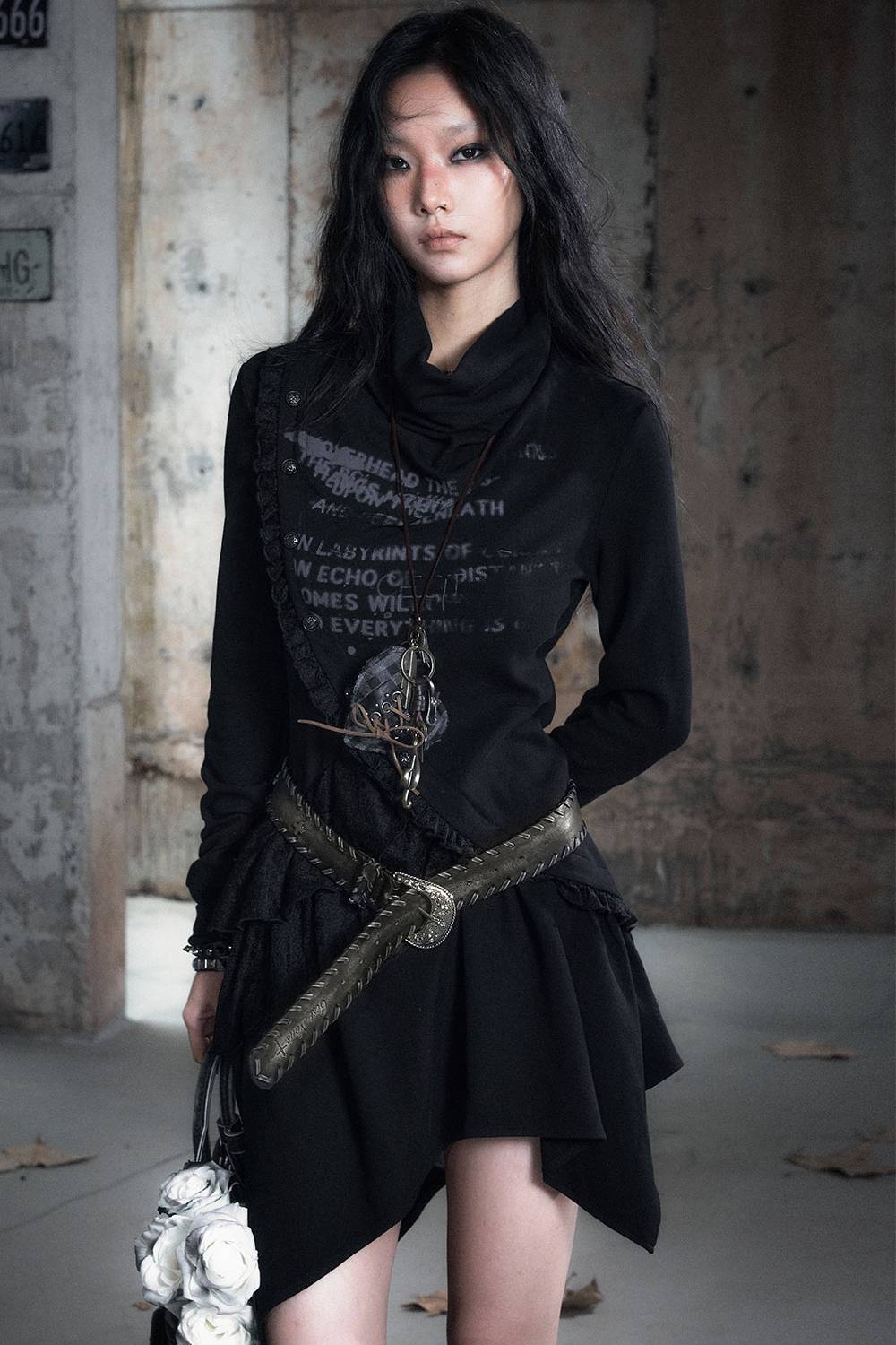 Engraved Buckle PU Belt