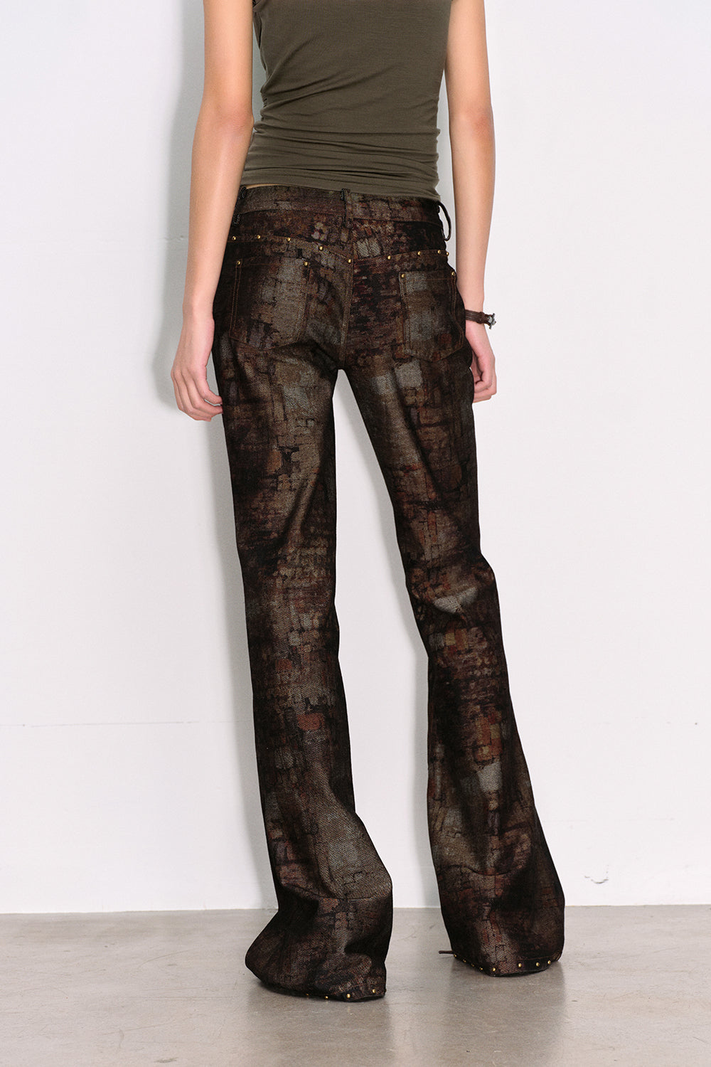 Marlen Rusted Flare Pants