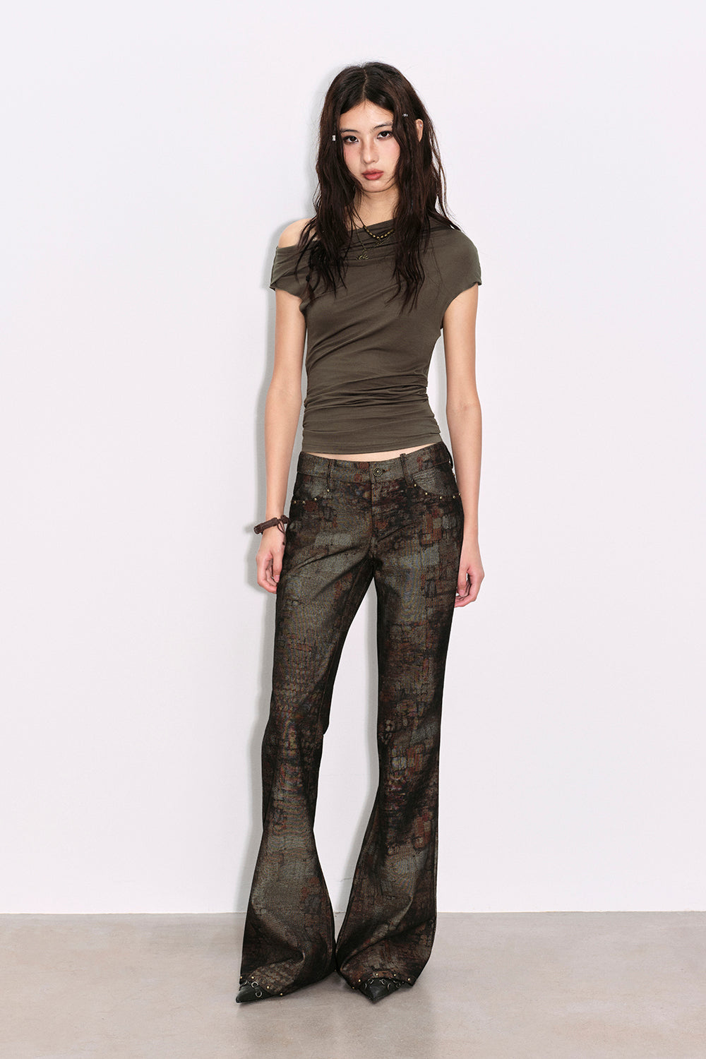 Marlen Rusted Flare Pants