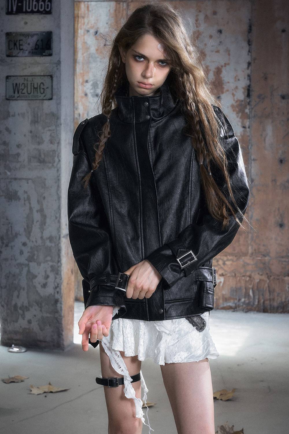 Utility Style PU Jacket