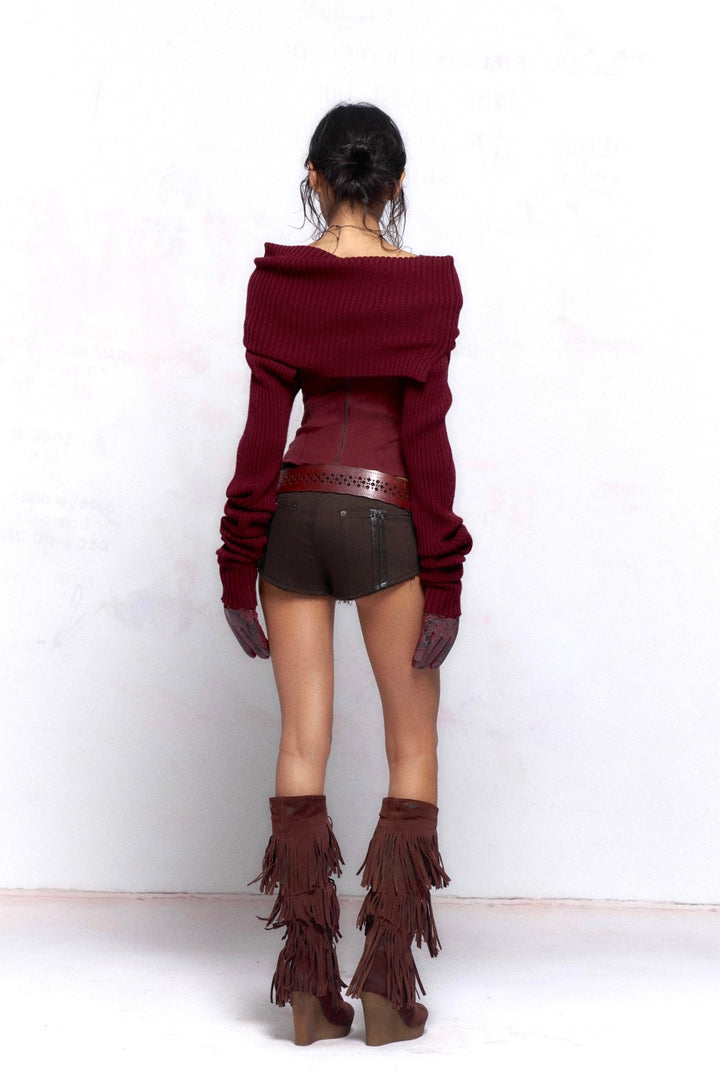 Floral Knit Corset Top