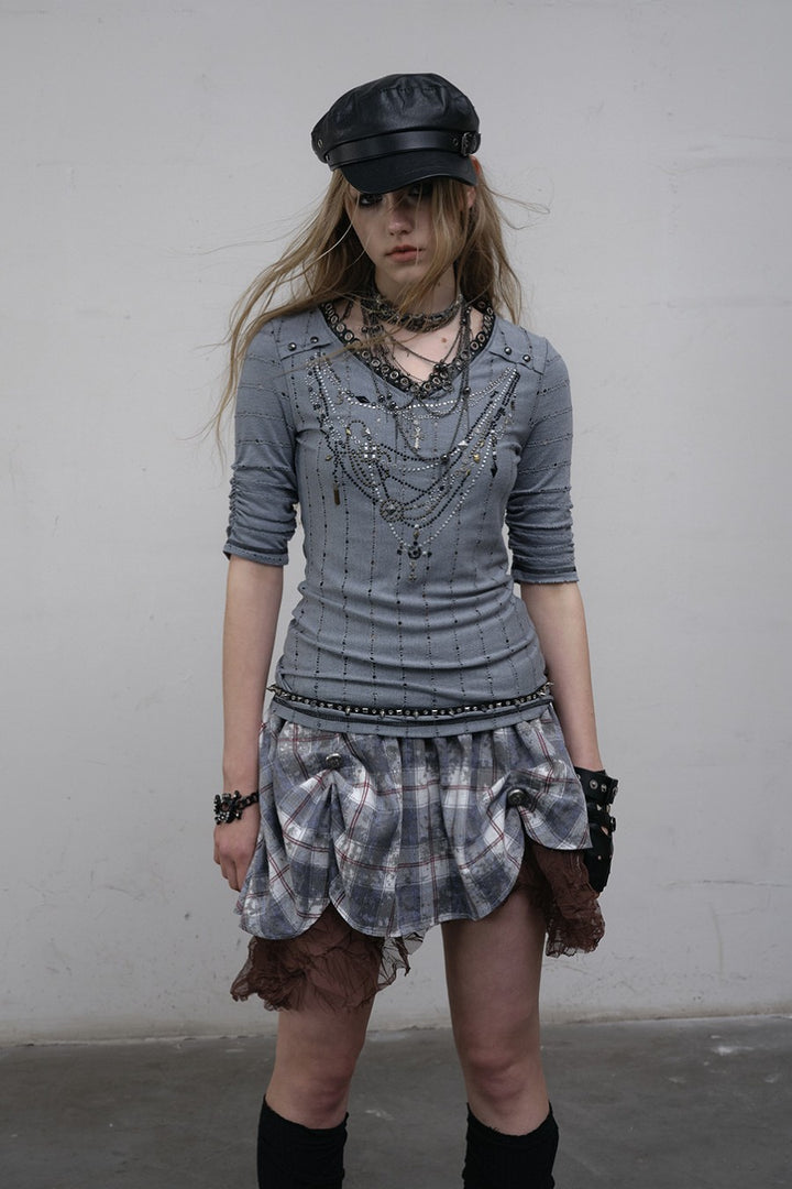 Chain Embellished T-shirt