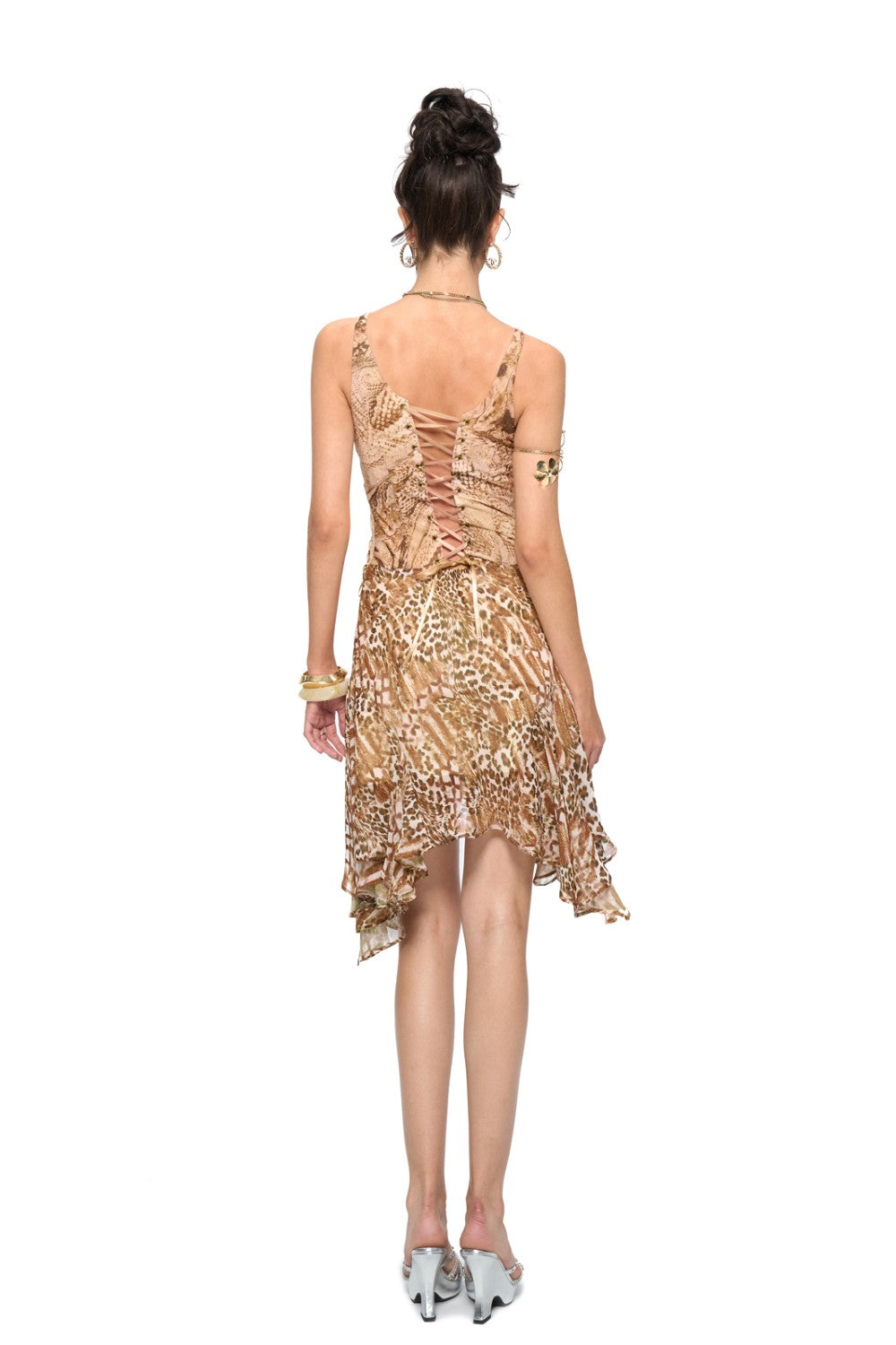 Calla Ruffle Chiffon Dress