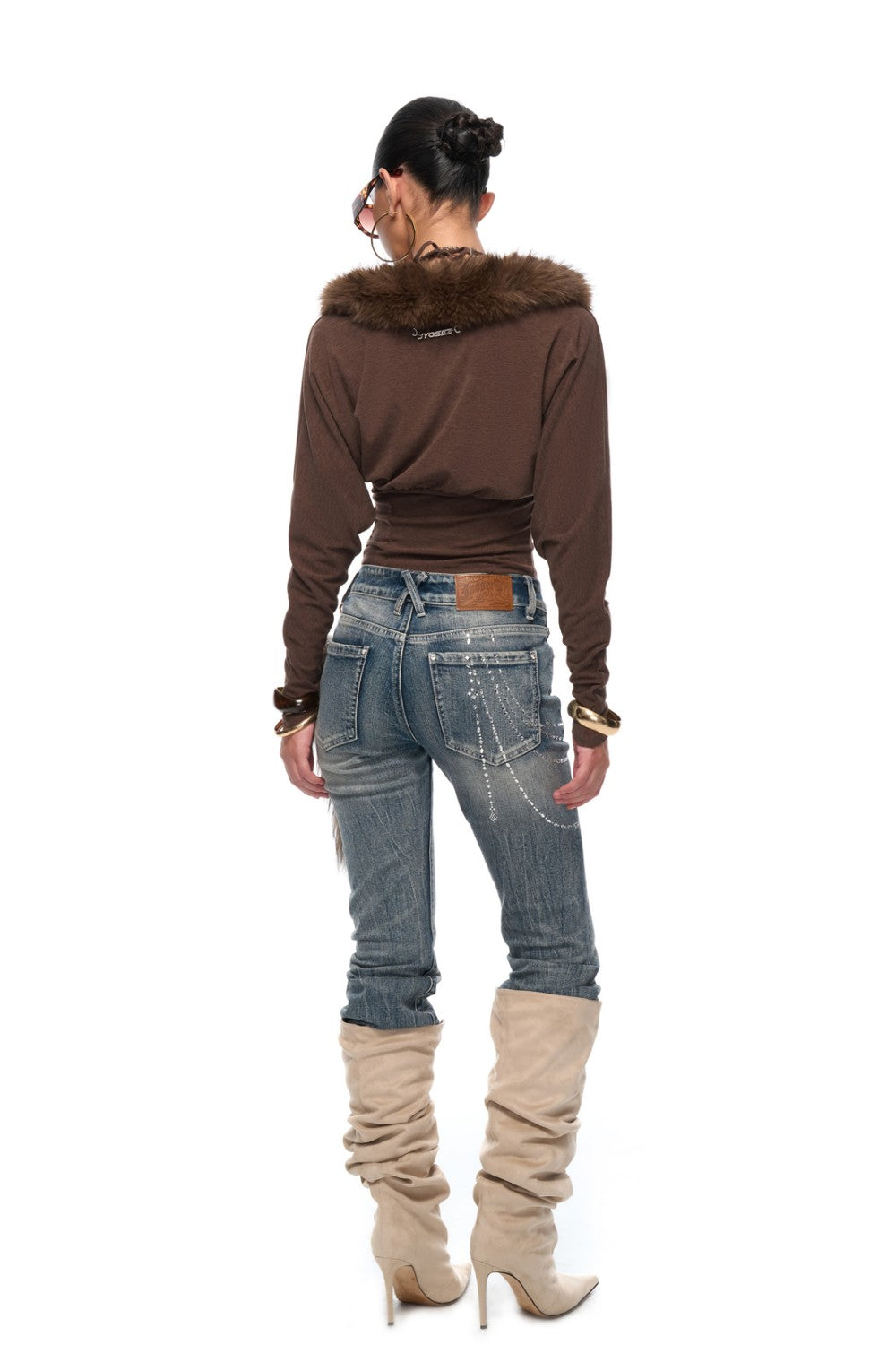 Miranda Fur Mocha Top