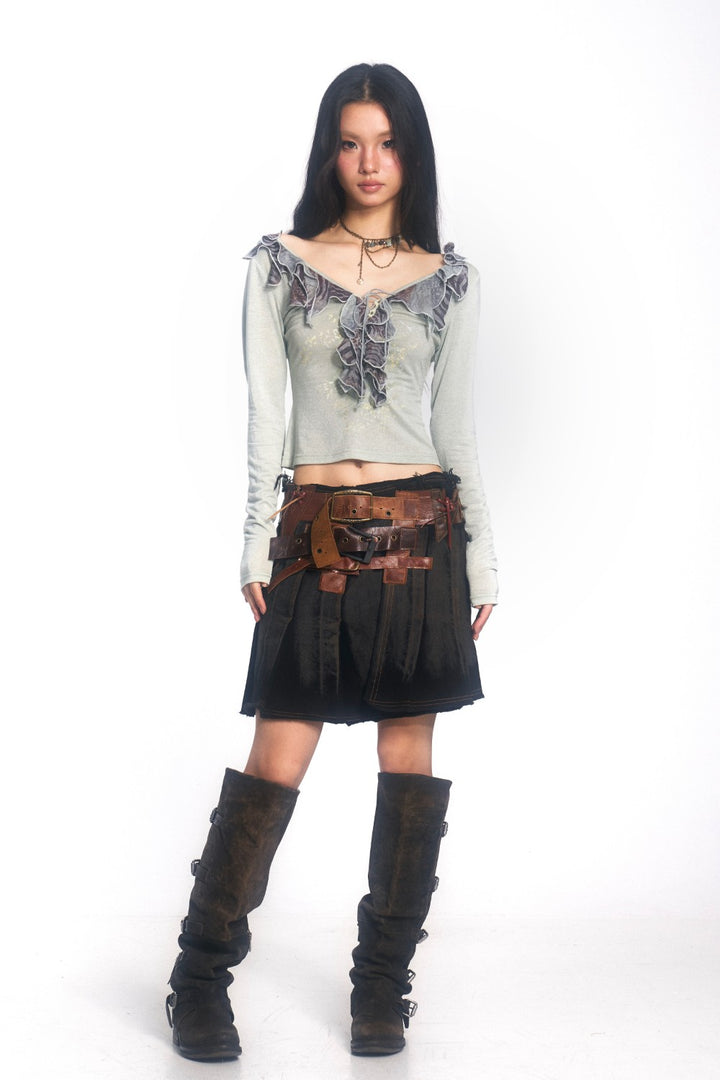 Ivy Ruffle Chainlink Shirt