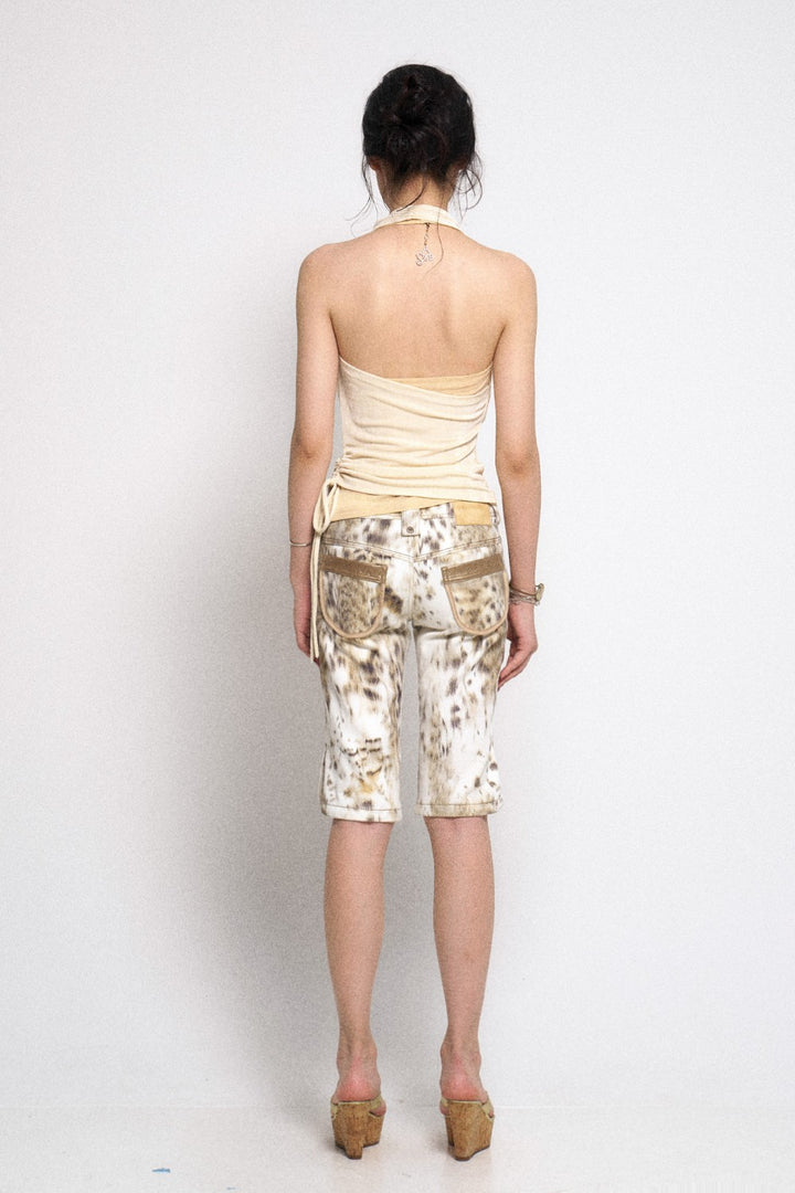 Pearl Chain Halter Top