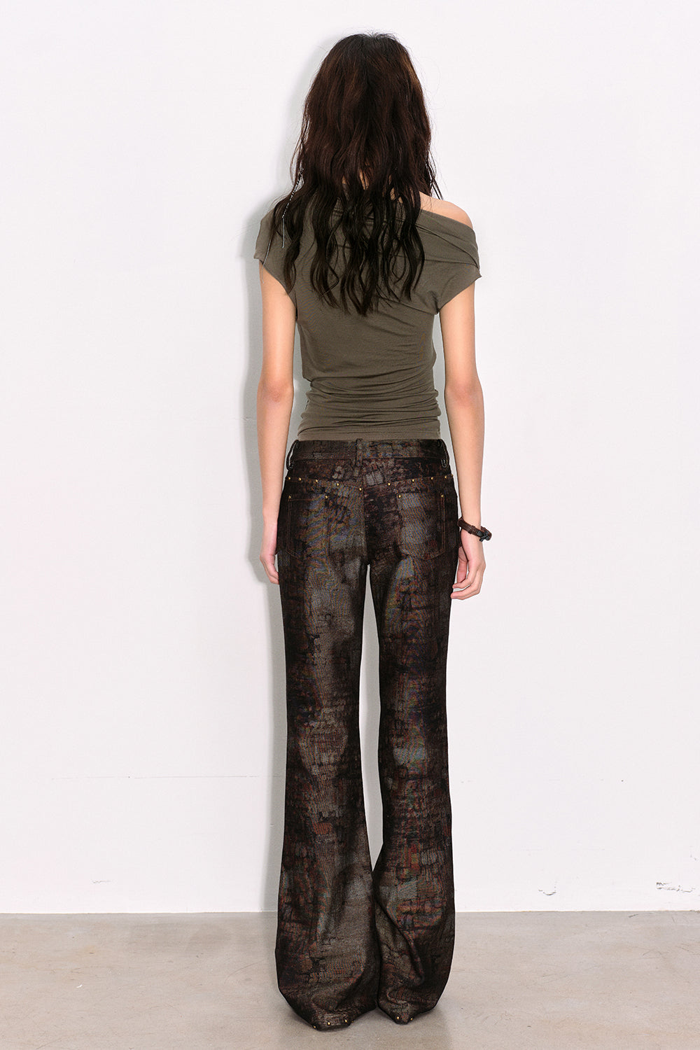 Marlen Rusted Flare Pants