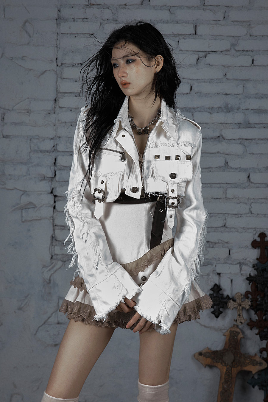 Cropped Combat Jacket