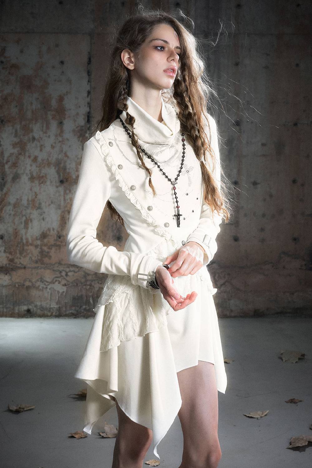 Belted Long Sleeve Dress