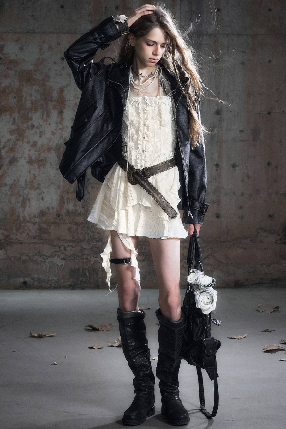 Engraved Buckle PU Belt