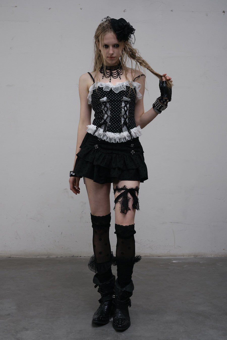 Laced Polka Dot Corset