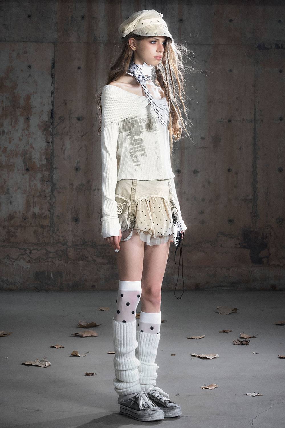 Slouch Neck Knit Cardigan