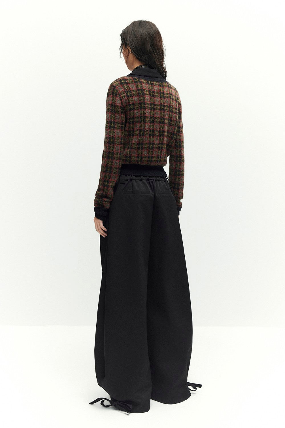 Relaxed Straight Drawstring Trousers