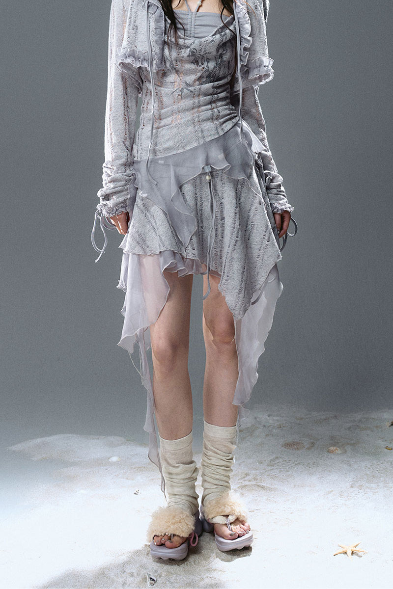 Layered Beaded Skirt