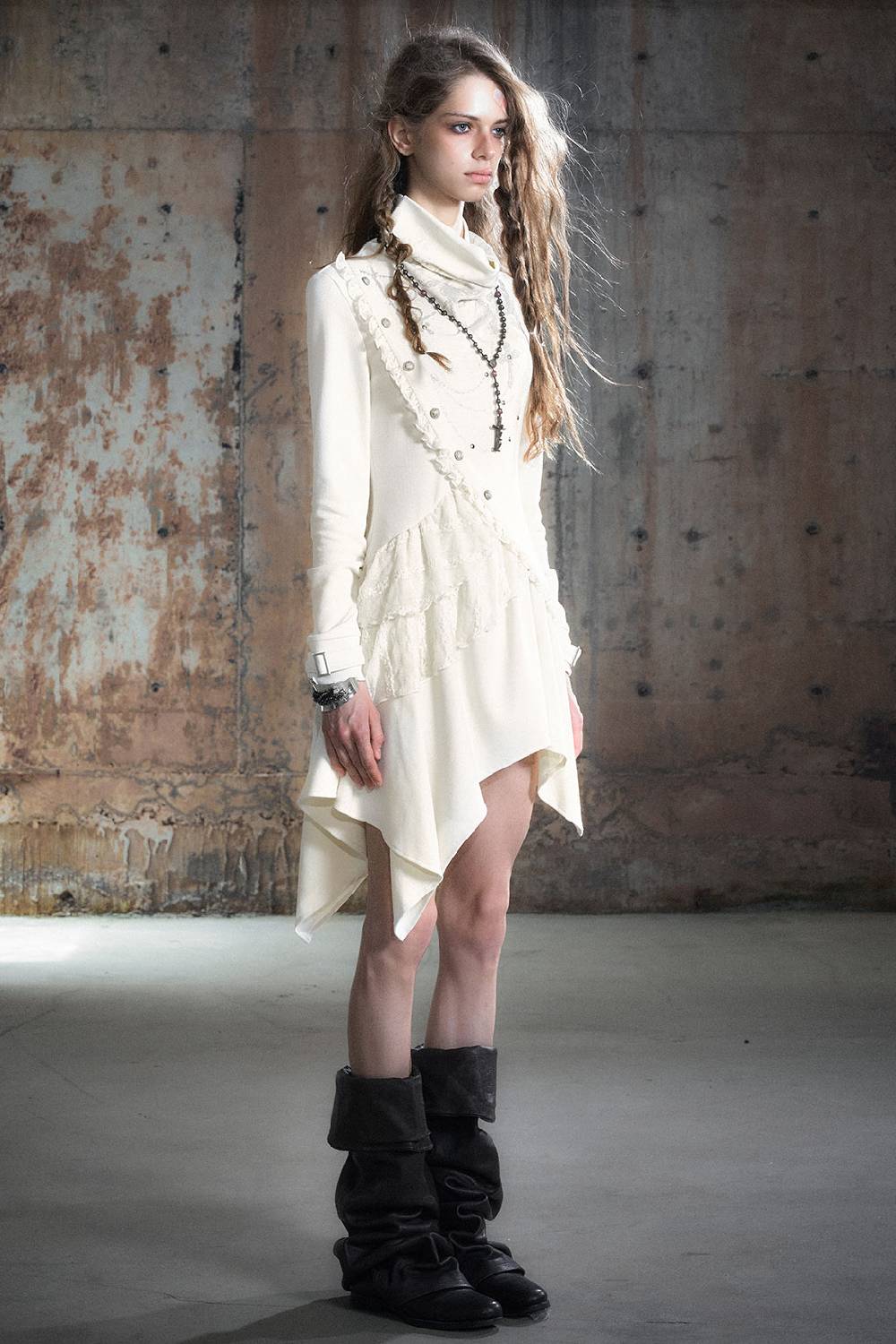 Belted Long Sleeve Dress