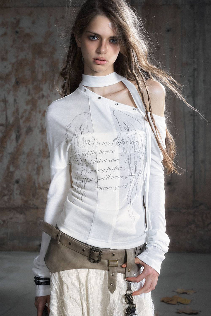 Winged Script Top