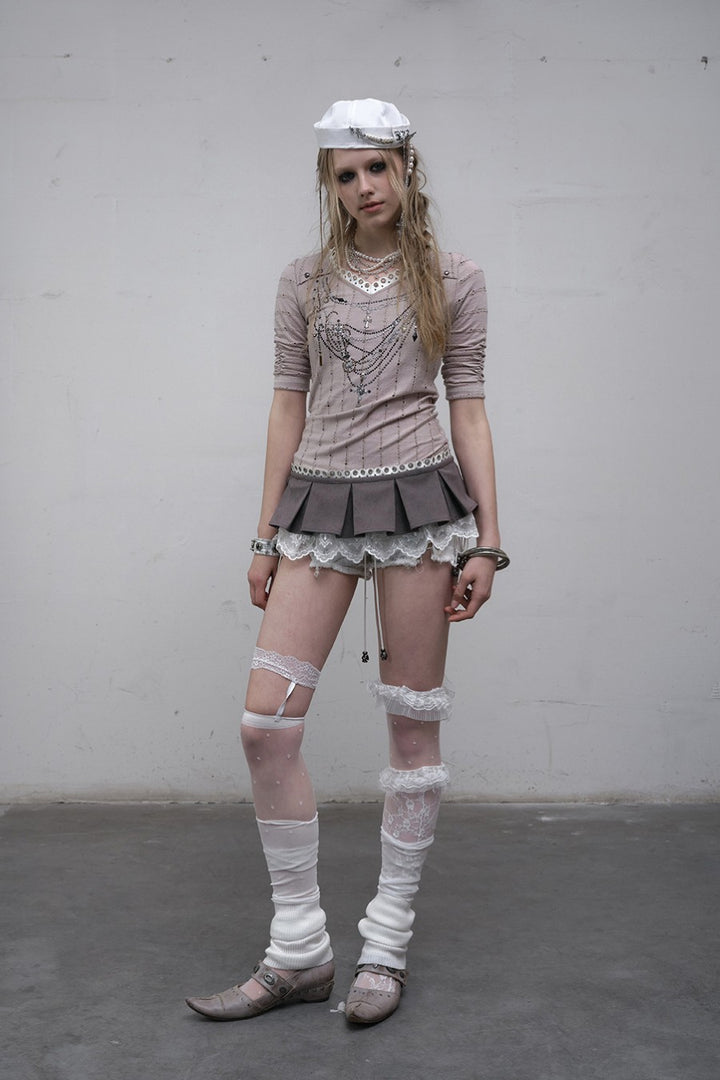 Chain Embellished T-shirt