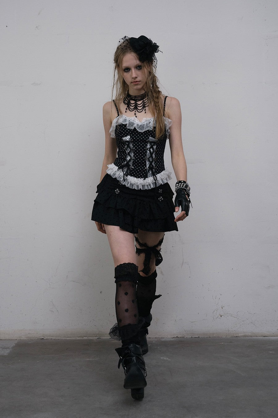 Laced Polka Dot Corset
