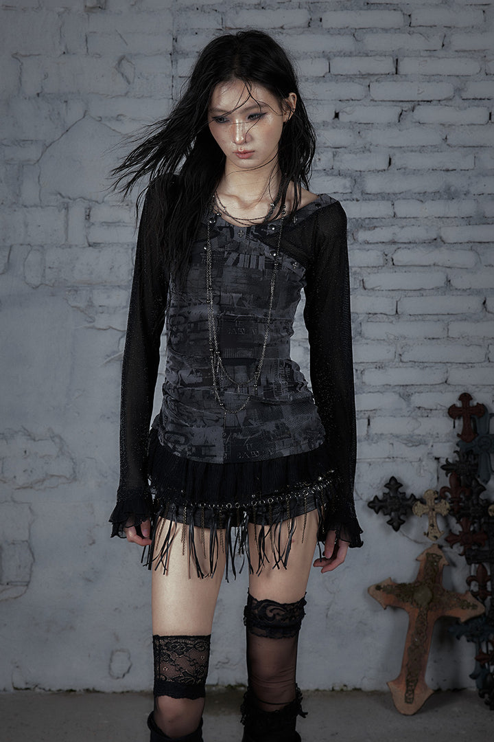 Sheer Panel T-Shirt