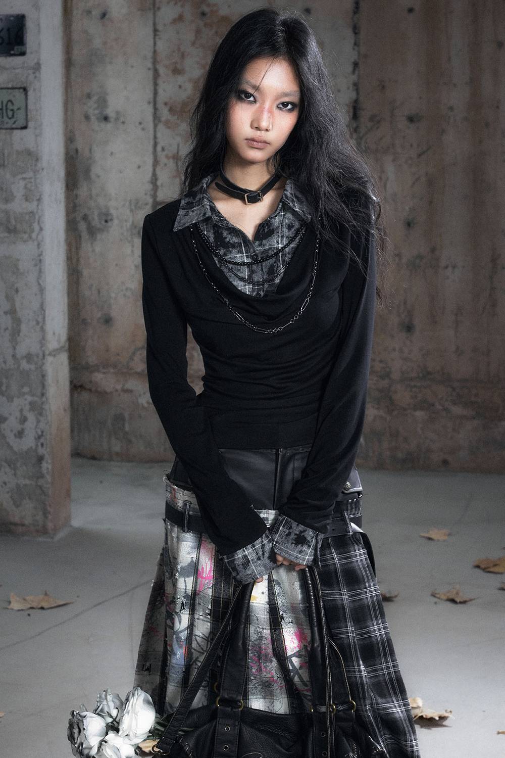 Faded Layered Script Shirt